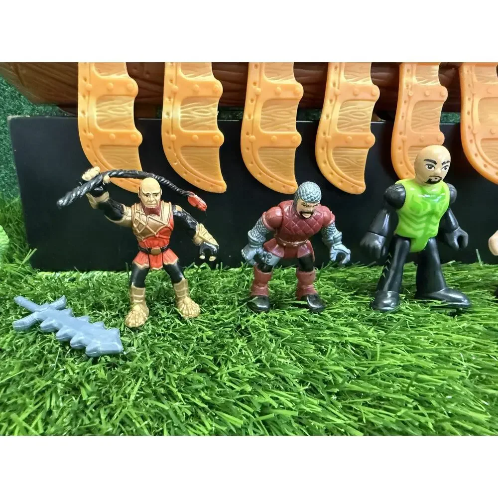 Fisher-Price Imaginext Dragon Pirate Ship Playset with 6 Action Figures & Sword